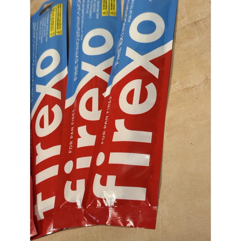 4 Pack‎ Firexo Cooking Pan Fire Extinguisher Sachets - Fire Blanket Alternative - Picture 4 of 4
